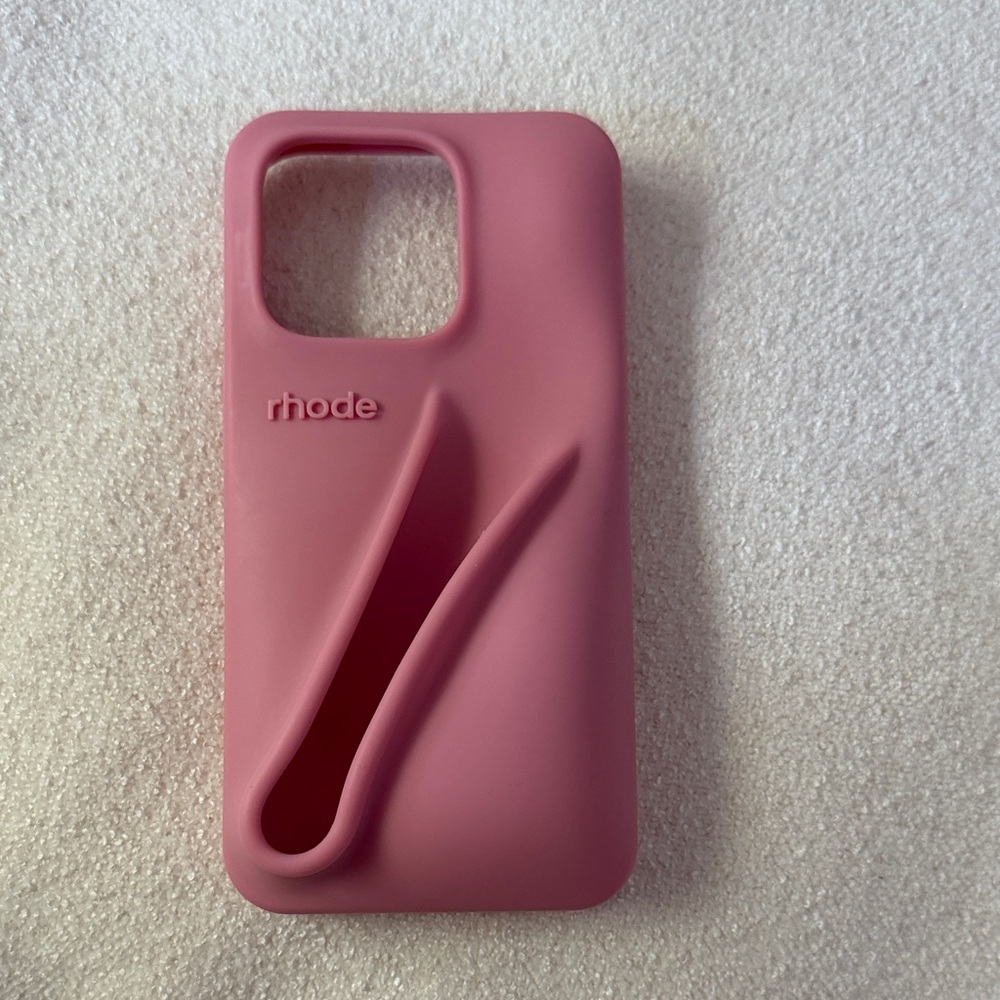 Rhode Pink Phone Case iPhone 15 Pro authentic gently used